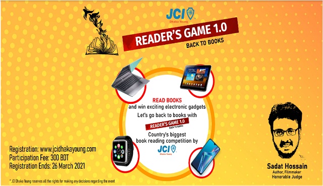 Reader’s Game 1.0 starts with the slogan ‘Back to Books’