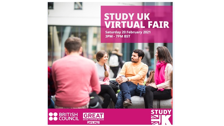 Explore possibilities at Study UK Virtual Fair with British Council